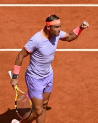 纳达尔逆转迎罗马大师赛开门红 征战法网概率大增